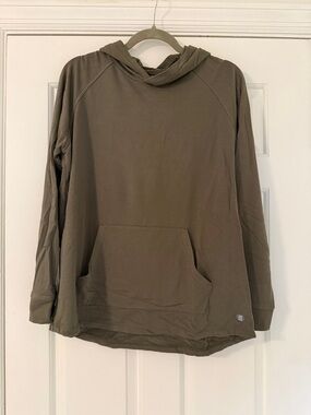 Free Fly Green Hooded Long Sleeve Shirt